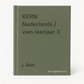 KERN Nederlands / vwo leerjaar 3 9789492862242 J. Bolt, Boeken, Verzenden, Zo goed als nieuw, J. Bolt