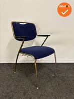 Brunner Vergaderstoel - Blauwe stoffering, Ophalen of Verzenden, Stoel
