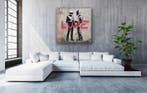 EMIR BERCUTTE - STREET ART LOVE DAFT PUNK - Toile L