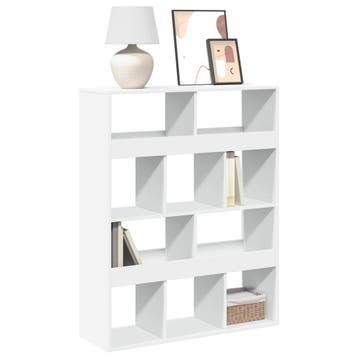 vidaXL Boekenkast 100x33x125,5 cm bewerkt hout wit, Verzenden