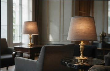 Lamp (2) - Louis XV-stijl - Goudkleurig brons, fijn