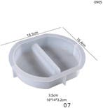 Siliconenmal plat recht 07 reageerbuis epoxy resin 16 cm per