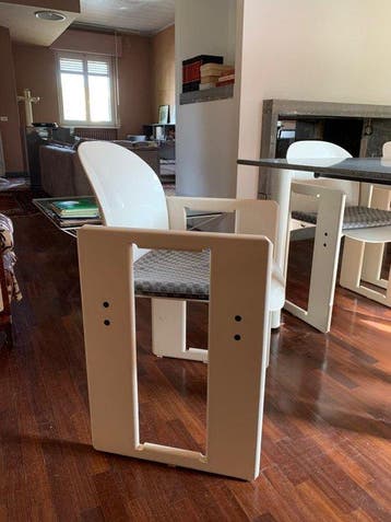 B&B Italia - Afra Scarpa - Chaise (6) - Résine, Bois -
