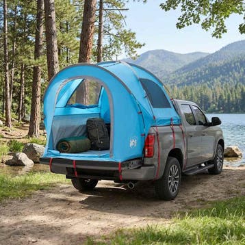 vidaXL Auto Tent 200 x 170 x 170 cm Blauw Polyester en Staal, Caravans en Kamperen, Verzenden, Nieuw