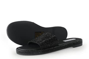 Steve Madden Muiltjes in maat 37 Zwart, Verzenden, Zwart, Steve Madden, Zo goed als nieuw