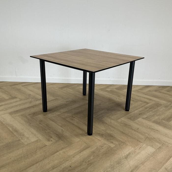 kantinetafel vierkant 100x100 cm, havanna - zwart, Articles professionnels, Aménagement de Bureau & Magasin | Mobilier de bureau & Aménagement