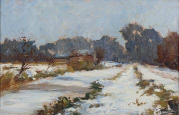 Kees Terlouw (1890-1948) - Winter landschap, Antiek en Kunst