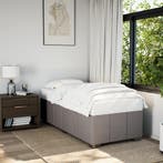 vidaXL Bedframe zonder matras 80x200 cm stof taupe, Verzenden, Nieuw