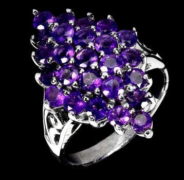 Sans prix de réserve - Bague Argent - 2.50ct. tw. Améthyste, Nieuw