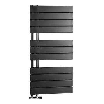 164x60 cm - 1122 Watt - Oppio Handdoekradiator - Zwart (RAL, Ophalen of Verzenden