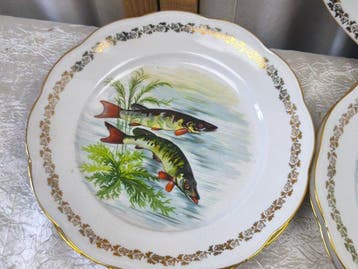porcelaine de France - Service à poisson (13) - Porcelaine -