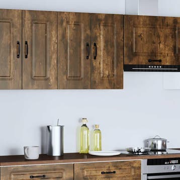 vidaXL Keukenbovenkast Kalmar bewerkt hout gerookt, Verzenden, Nieuw