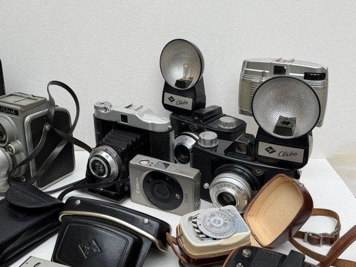 Agfa, Canon, Eram, Bauer, Horvex mixed collection of 12, Audio, Tv en Foto, Fotocamera's Analoog