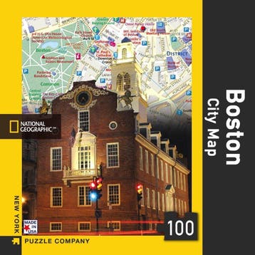 Boston City Map Mini 100 piece jigsaw puzzle op Overig, Verzenden, Nieuw