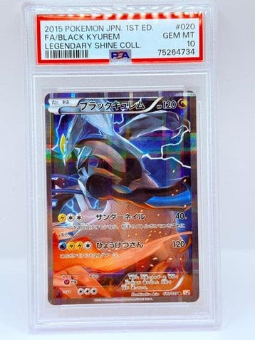 Pokémon - 1 Graded card - Black Kyurem #020 Foil, First, Nieuw