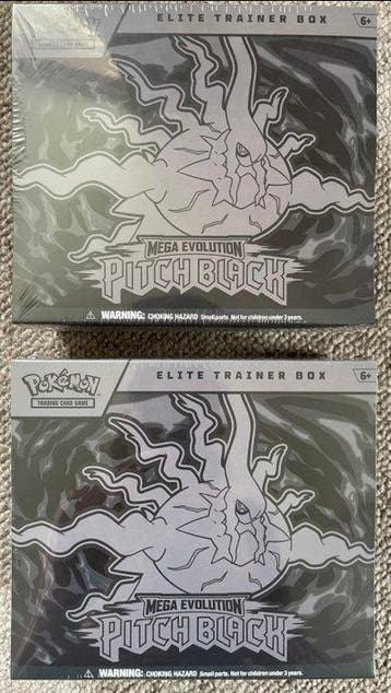 Pokémon - 2 Elite trainer box - Mega Evolution: Pitch Black, Nieuw
