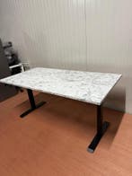 Elektrisch Verstelbaar Zit Sta Bureau Zwart Frame/Marmer, Huis en Inrichting, Bureaus, Verzenden, In hoogte verstelbaar, Nieuw