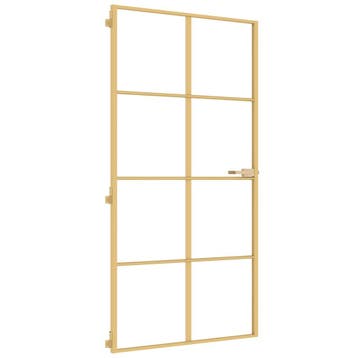 vidaXL Binnendeur smal 102,5x201,5 cm gehard glas en, Verzenden