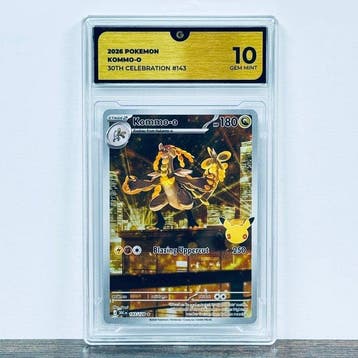 Pokémon Graded card - Kommo-o 143 - 30th Anniversary –, Nieuw