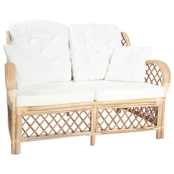 vidaXL Tweezitsbank / zetel rattan, Verzenden, Nieuw
