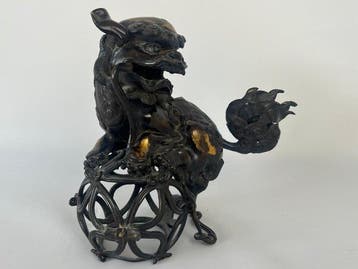 Encensoir en bronze en forme de lion - Bronze - Chine -