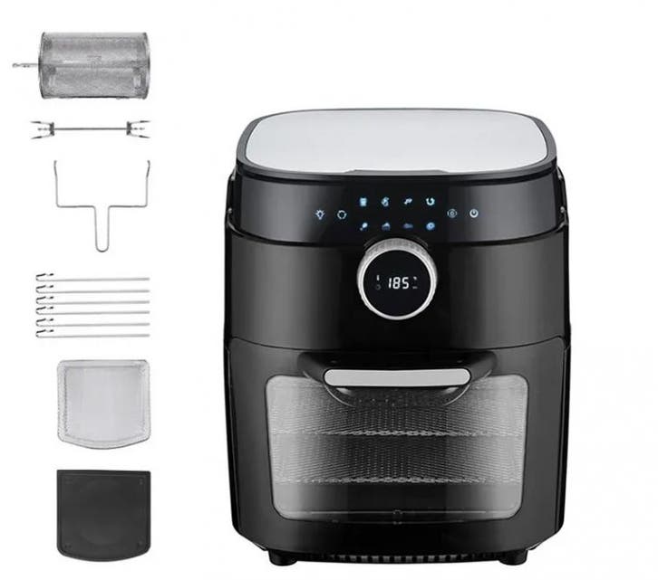 Dsp Kb2089 Airfryer 12 Liter Zwart, Electroménager, Friteuses à air, Enlèvement ou Envoi