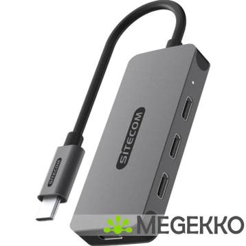Sitecom USB-C to 4x USB-C 10Gbps Power Delivery Hub, Verzenden