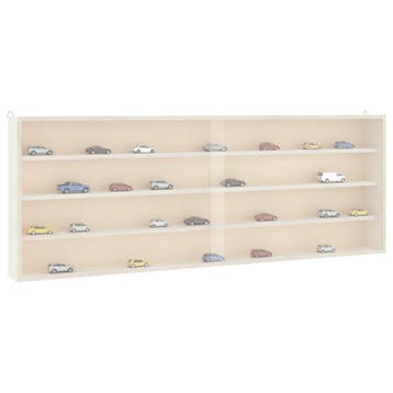 vidaXL Houten verzamelvitrine met deuren 100x8,5x37 cm, Verzenden, Nieuw