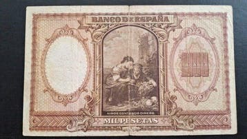 Spanje. - 1000 Pesetas - 1940 - Pick 120a (Zonder