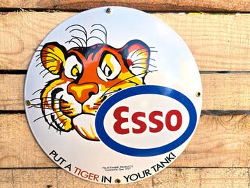Esso "Put a Tiger in Your Tank!" – Emaille bord, Verzamelen, Verzenden, Nieuw