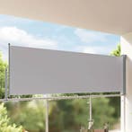vidaXL Tuinscherm uittrekbaar 120x300 cm grijs, Verzenden, Nieuw