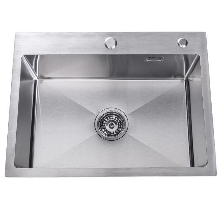 Lendo Online Évier Inox Argent 59×44 Trou de Robinet, Huis en Inrichting, Keuken | Keukenbenodigdheden