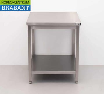 HCB RVS Werktafel Tafel Premium-line 70 x 70 x 85 cm Horeca, Ophalen of Verzenden