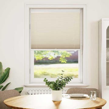 vidaXL Plisséjaloezie 70x125 cm crème, Verzenden, Nieuw