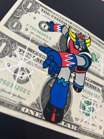 eR.B. - Dollar  Street Art Goldorak  (UFO Robot Grendizer