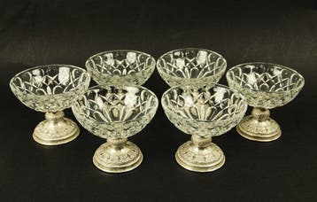Service à pâtisserie/gâteau (6) - Argent 800 - Service