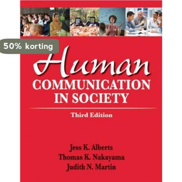 Human Communication in Society 9780205029389 Alberts Jess, Verzenden, Gelezen, Alberts Jess