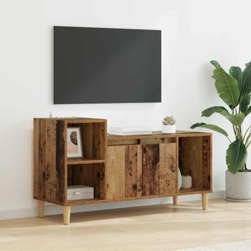 vidaXL TV Kast 100 x 35 x 55 cm Oud Hout Bewerkt hout, Huis en Inrichting, Verzenden, Nieuw