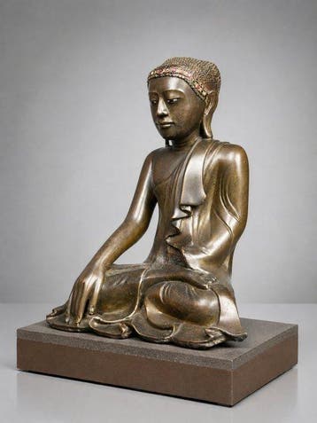 Bouddha - Mandalay - Late 19th c. - sculptuur -