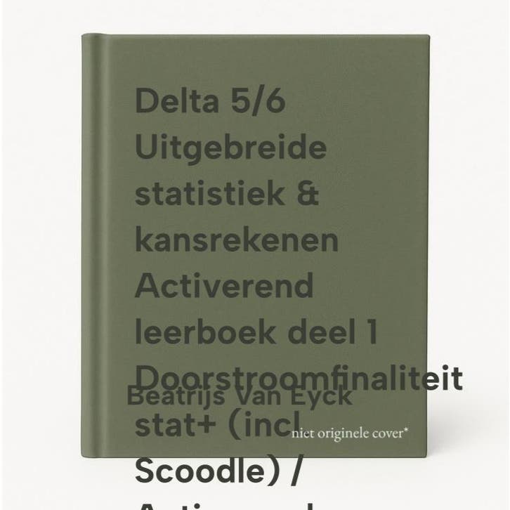 Delta 5/6 Uitgebreide statistiek & kansrekenen Activerend, Boeken, Schoolboeken, Zo goed als nieuw, Verzenden