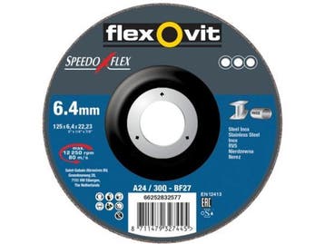 Veiling - 10x Flexovit Afbraamschijf 125x6,4x22,23mm T27, Nieuw