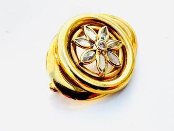 Broche - 18 karaat Geel goud - 2.35ct. tw. Diamant