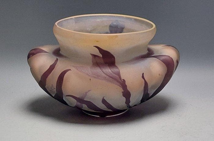 Emile Gallé - Vase - Verre - Art nouveau, Antiek en Kunst, Kunst | Designobjecten