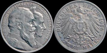 Germany Baden 2 mark 1906g Friedrich I zilver, Timbres & Monnaies, Monnaies & Billets de banque | Accessoires, Verzenden