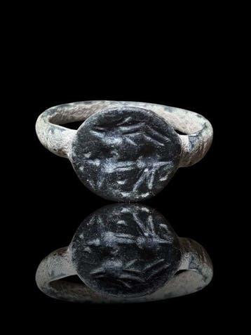 Keltisch Stunning Military Ibex Seal Ring (Zonder