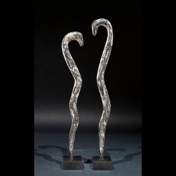 Couple de serpents - Vaudou Vodun - Fon - Bénin, Antiquités & Art, Art | Art non-occidental