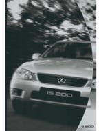 1999 LEXUS IS200 BROCHURE NEDERLANDS, Ophalen of Verzenden, Nieuw