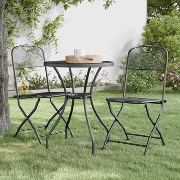 vidaXL Opklapbare stoelen, 2 stuks, van geëxpandeerd, Verzenden, Nieuw