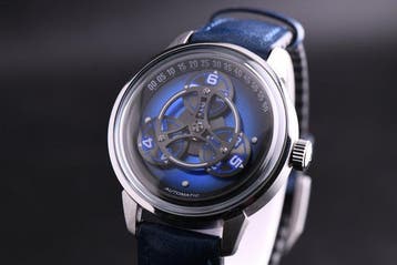 AKOR Le Locle - Blue Magma-01 - Automatic Magic Hours - New, Nieuw