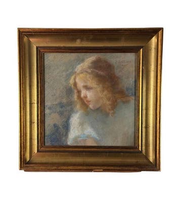 École italienne (XX) - Ritratto di giovane donna